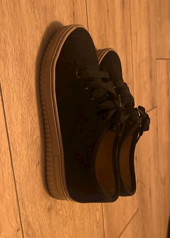 Siyah Kadın Platform Spor Ayakkabı - Görsel 5