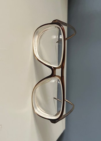 Kahverengi vintage numaralı gözlük çerçevesi - Görsel 3