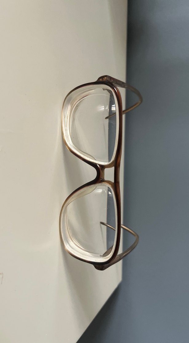 Kahverengi vintage numaralı gözlük çerçevesi - Görsel 3