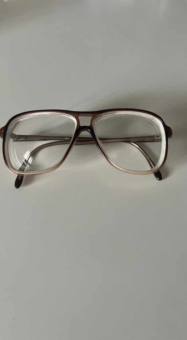 Kahverengi vintage numaralı gözlük çerçevesi - Görsel 2