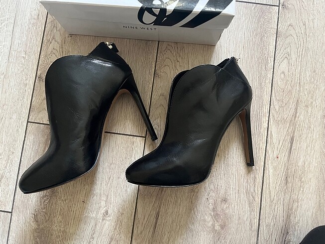 Nine west siyah deri ayakkabı