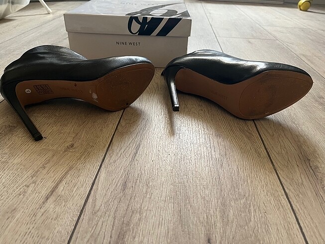 36,5 Beden siyah Renk Nine west siyah deri ayakkabı