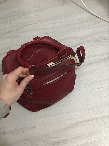 Beden bordo Renk Kol Çantası