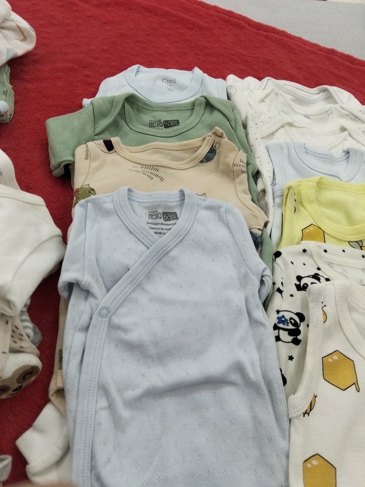 0_3 ay çeşitli zıbınlar hepsi tertemiz bazıları giyilmedı bile - Görsel 3