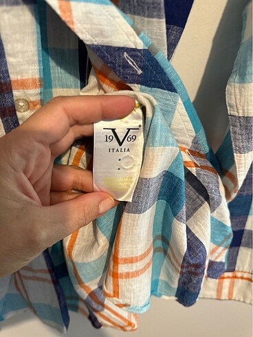 xl Beden mavi Renk Versace 19.69 Erkek Gömlek