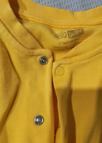 Düğmeli Pembe-Sarı yelek - Görsel 3