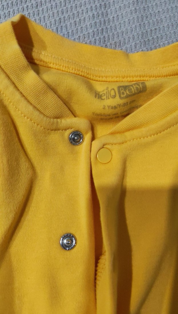 Düğmeli Pembe-Sarı yelek - Görsel 3