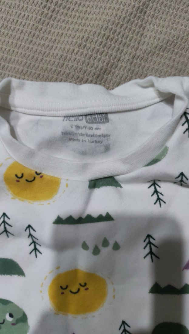 Kız Çocuk Desenli Uzun Kollu Basic Tişört - Görsel 2