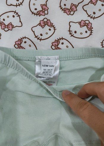 LC Waikiki Çocuk İç Çamaşırı 2'li Set Beyaz ve Açık Yeşil