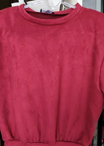 Bordo Midi Kadın Elbise, 88 cm - Görsel 2