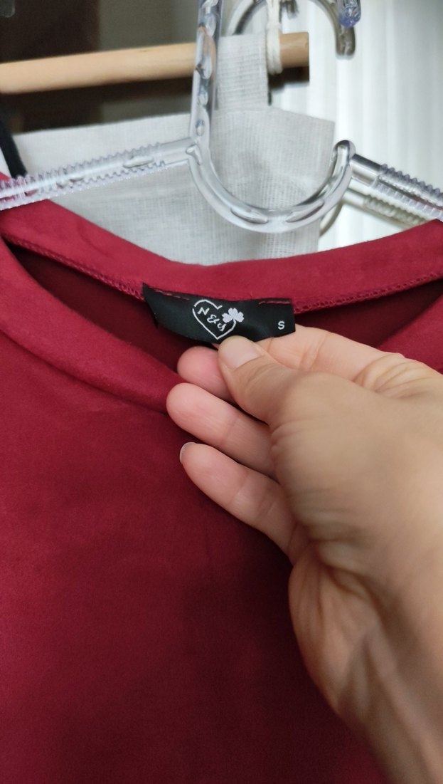 Bordo Midi Kadın Elbise, 88 cm - Görsel 3