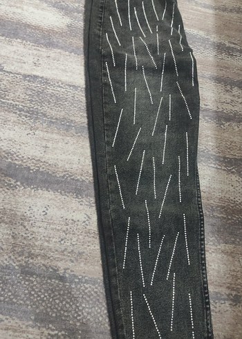Diğer Gri Kadın Denim Pantolon