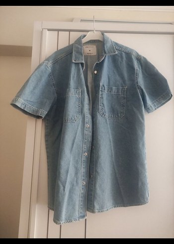 Mavi Pastel Denim Kadın Gömlek