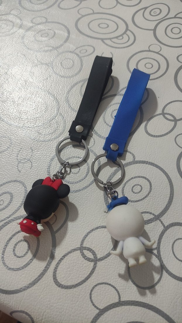 Renkli Elastik Minnie ve Donald Anahtarlık - Görsel 3