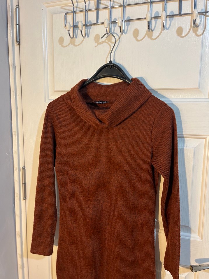 Kiremit Triko Elbise - Görsel 4