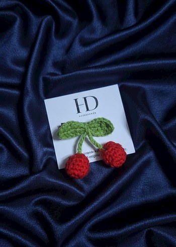 Örgü Kiraz Çocuk Toka - Görsel 3