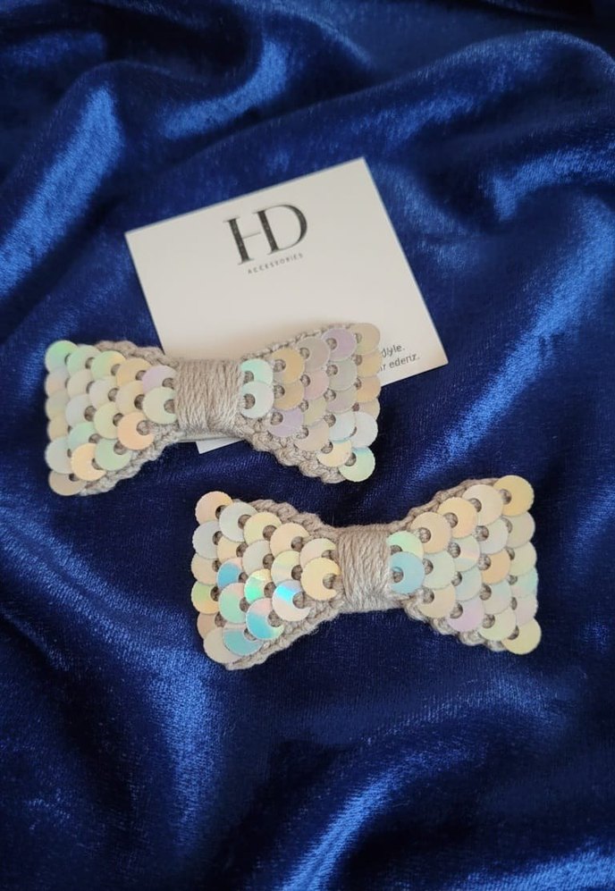 Gri Nakışlı Pullu Fiyonk Toka - Görsel 3