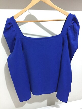Zara LACİVERT BLUZ