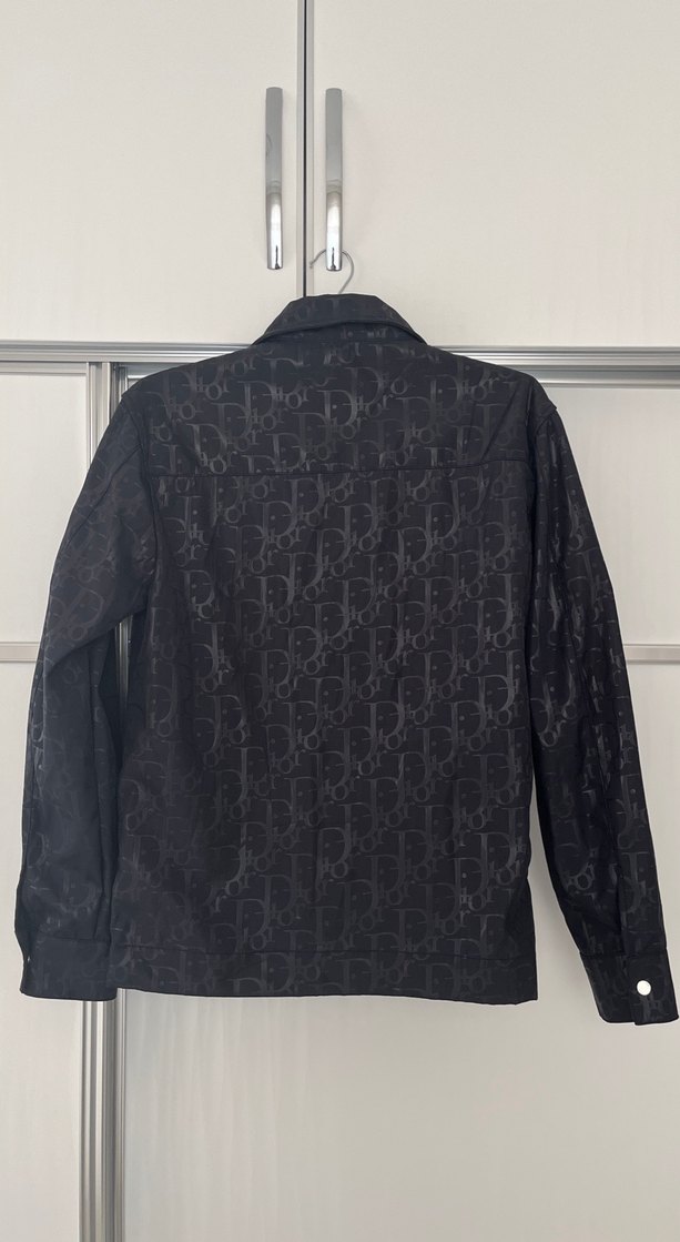 Dior Siyah Baskılı Denim Ceket - Görsel 2