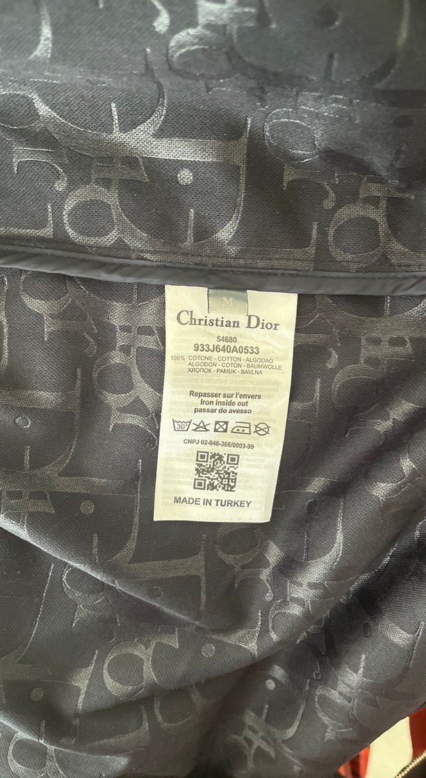 Dior Siyah Baskılı Denim Ceket - Görsel 3