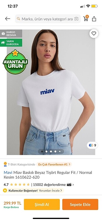 Mavi ?miav? t-shirt