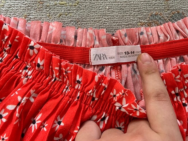 Zara Zara Kız Çocuk Pileli Pantolon