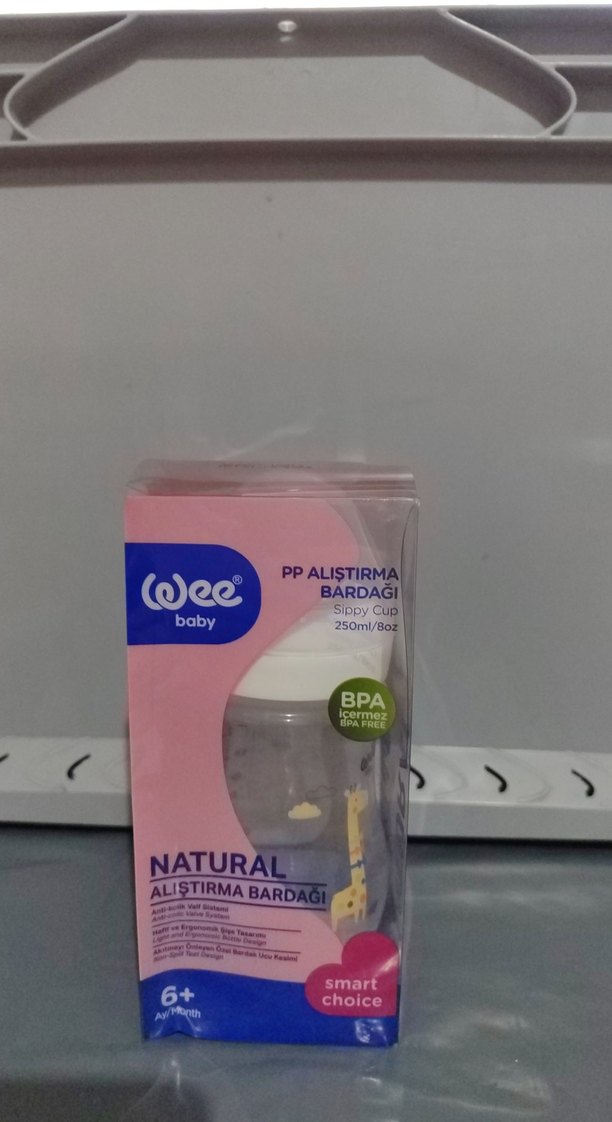 Beyaz Pastel BPA'sız Bebek Alıştırma Bardağı - Görsel 2