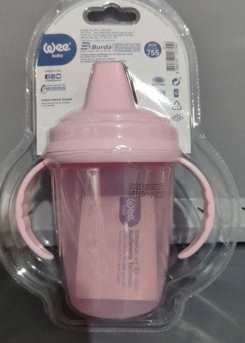 Pembe Pastel Renkli Bebek Alıştırma Bardağı - Görsel 2