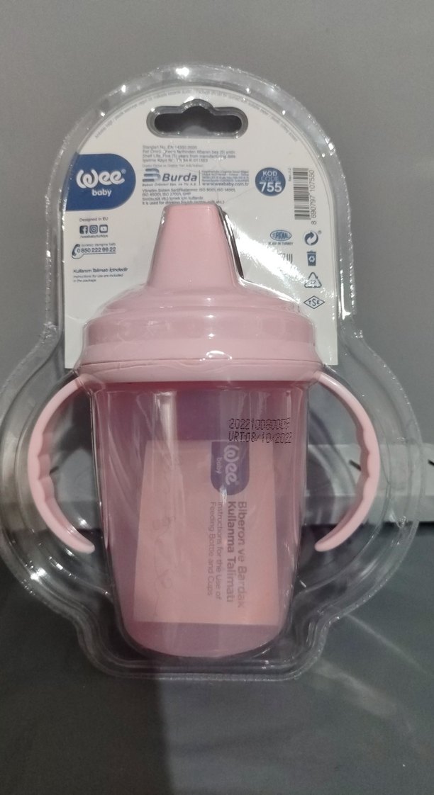 Pembe Pastel Renkli Bebek Alıştırma Bardağı - Görsel 2