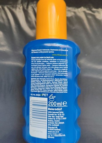 Beden Nivea Sun Koruma & Nem SPF 50 Güneş Losyonu