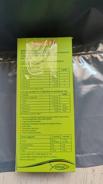 Beden Renk MOLLERS ELMA AROMALI BALİK YAĞI 250 ML