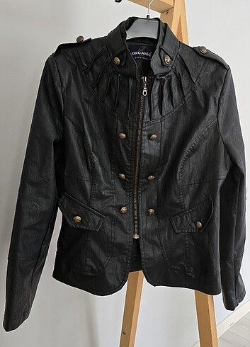 xl Beden siyah Renk Retro deri ceket