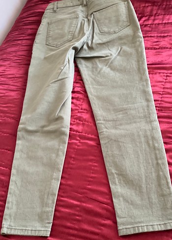28 Beden Haki renk kot pantolon