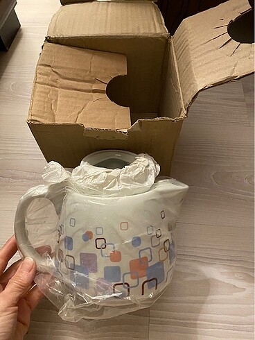 Çay makinesi porselen demlik