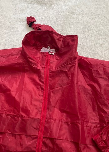 Erkek Kırmızı Fermuarlı Rüzgarlık - Görsel 3