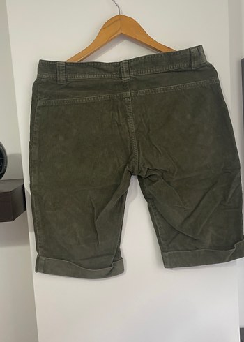 Gevşek Kesim Kadın Süet Bermuda Şort - Görsel 4