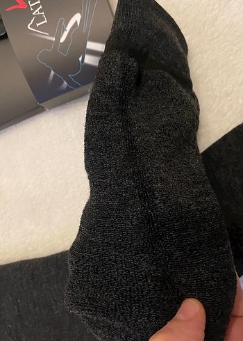 Erkek Kısa Gri Çorap - Görsel 2