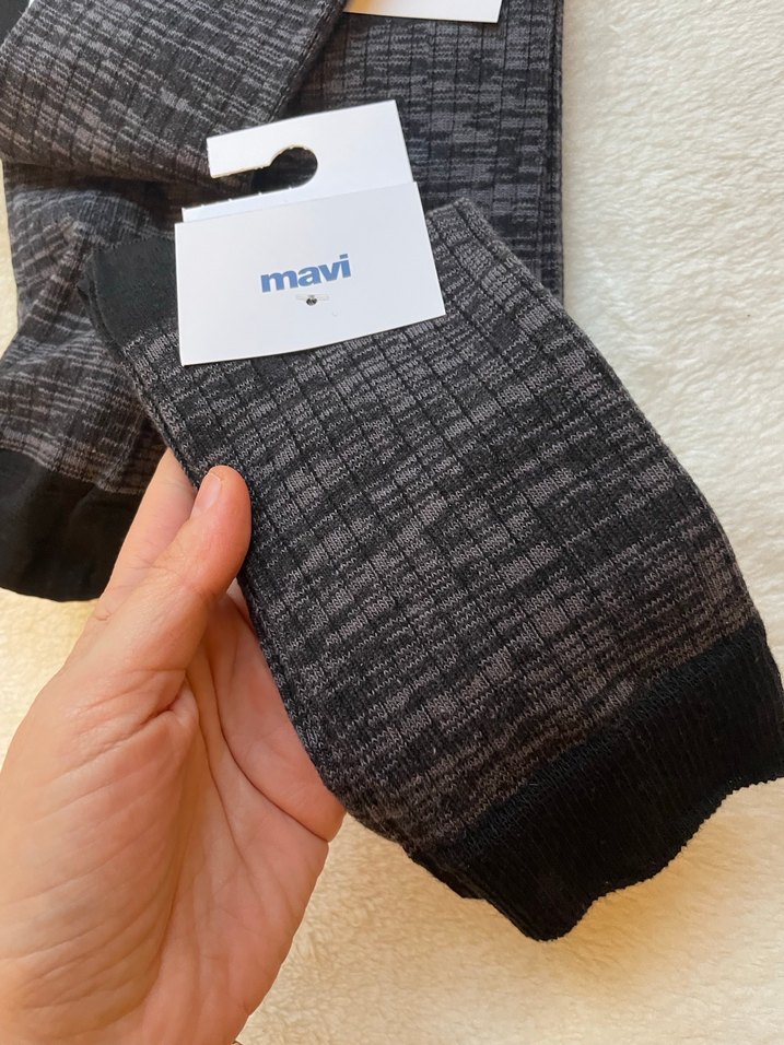 Mavi Gri Desenli Erkek Çorap - Görsel 3