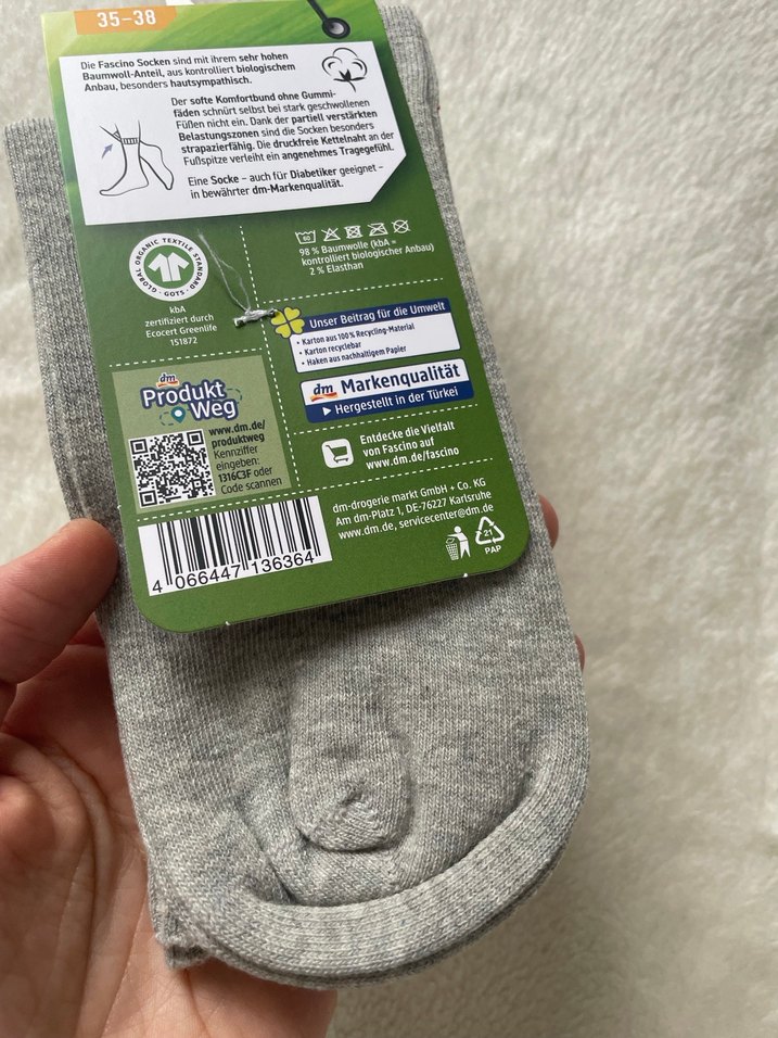 Fascino Nature Gri Erkek Çorap 35-38 - Görsel 4