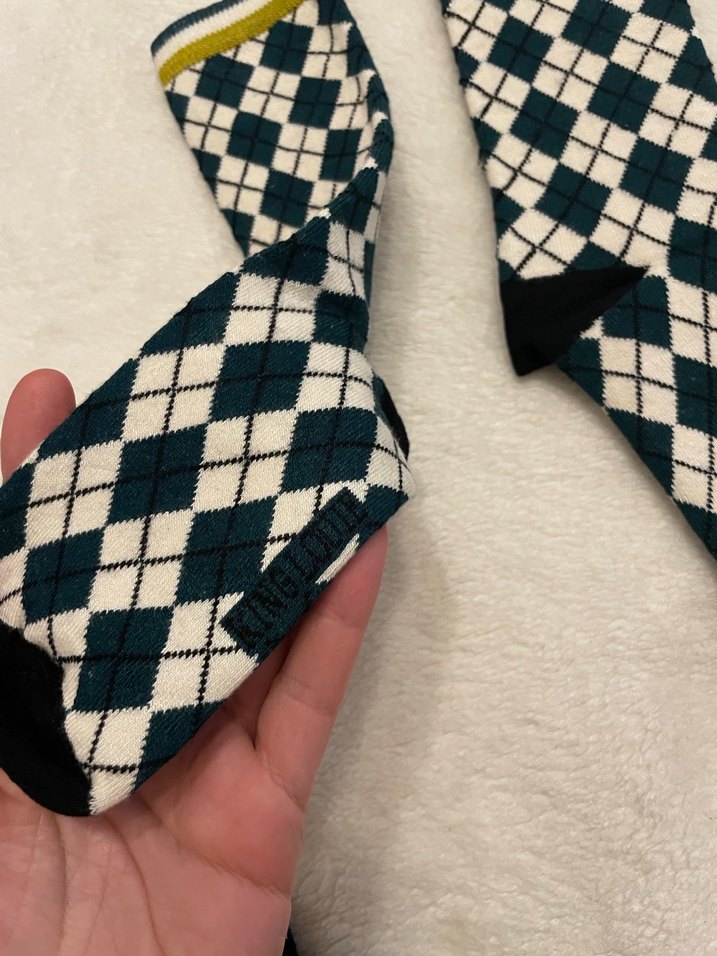 Bambu 100/80  Ekose Desenli Çok Renkli Çorap - Görsel 4