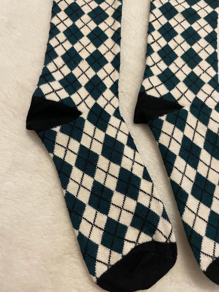 Bambu 100/80  Ekose Desenli Çok Renkli Çorap - Görsel 2