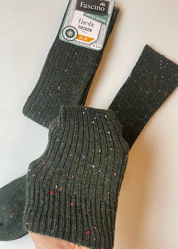 Fascino Gri Desenli Erkek Çorap - Görsel 3