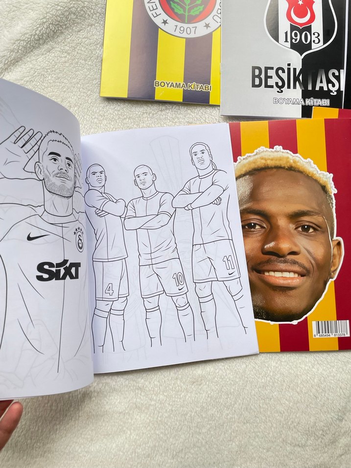 1 adet boyama kıtabı stıcker ve maske - Görsel 2