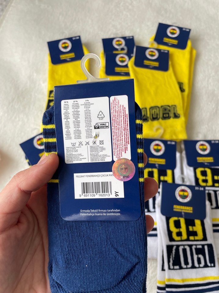 Fenerbahçe Mini Erkek Çorap Seti - Görsel 5