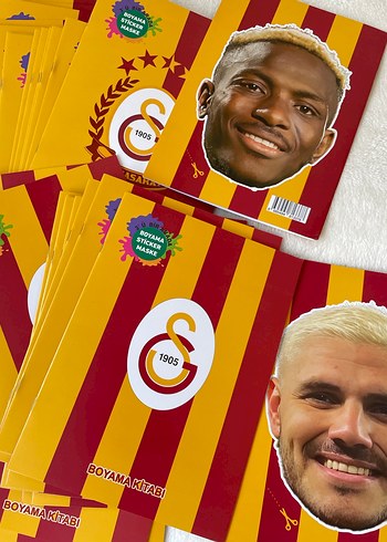 Galatasaray Boyama Kitabı Stickerlı - Görsel 2