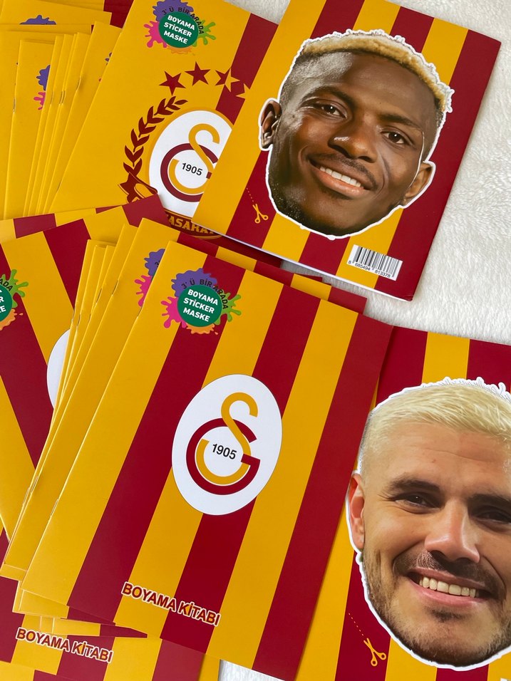 Galatasaray Boyama Kitabı Stickerlı - Görsel 2