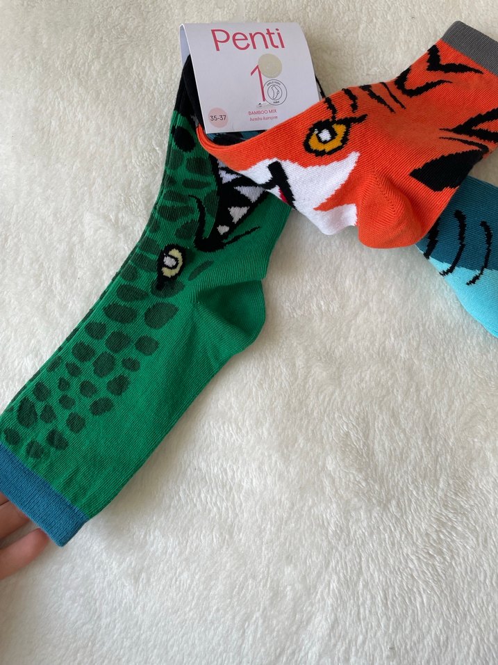Penti Erkek Çocuk Renkli Desenli Çorap Seti - Görsel 3