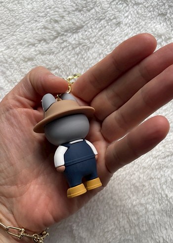 Kahverengi Tokalı Kadın Anahtarlık - Görsel 3