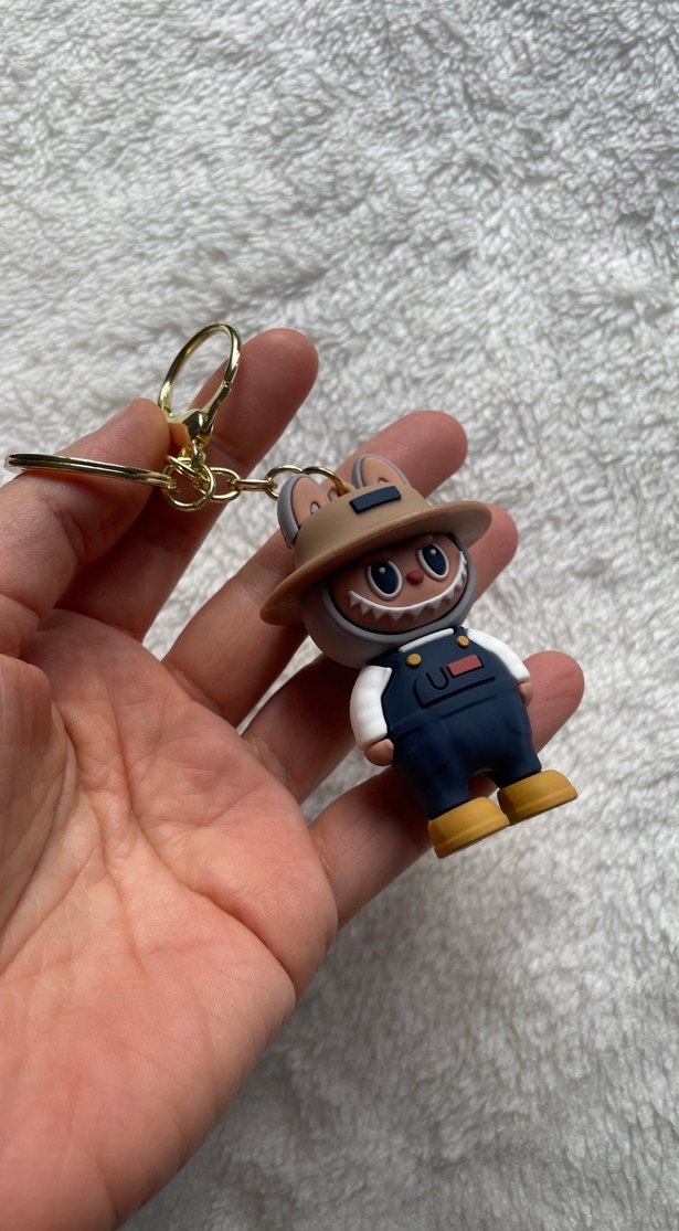 Kahverengi Tokalı Kadın Anahtarlık - Görsel 2