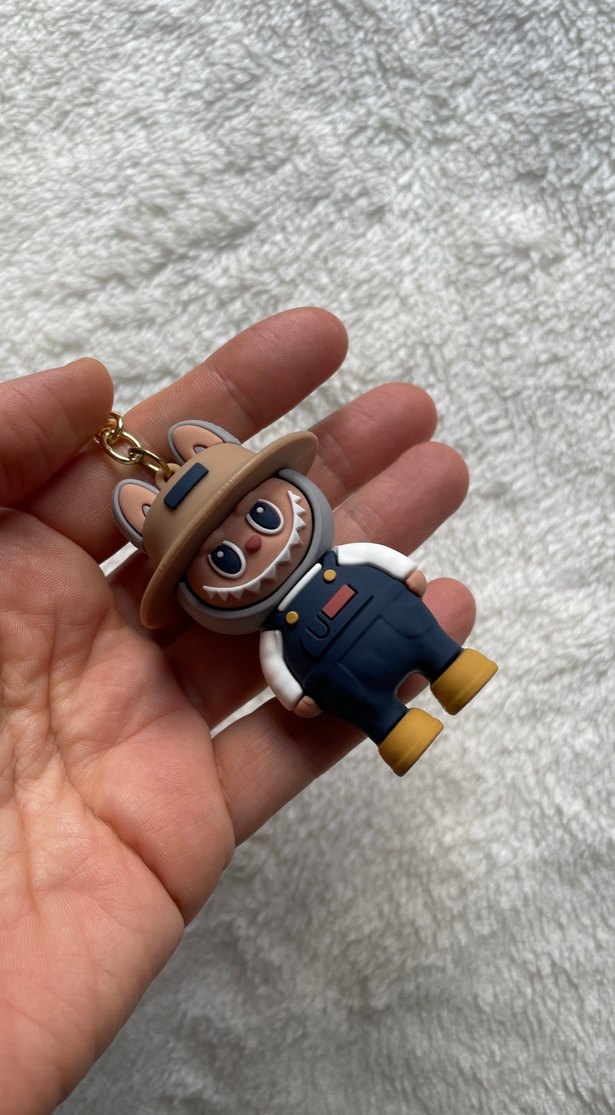 Kahverengi Tokalı Kadın Anahtarlık - Görsel 5